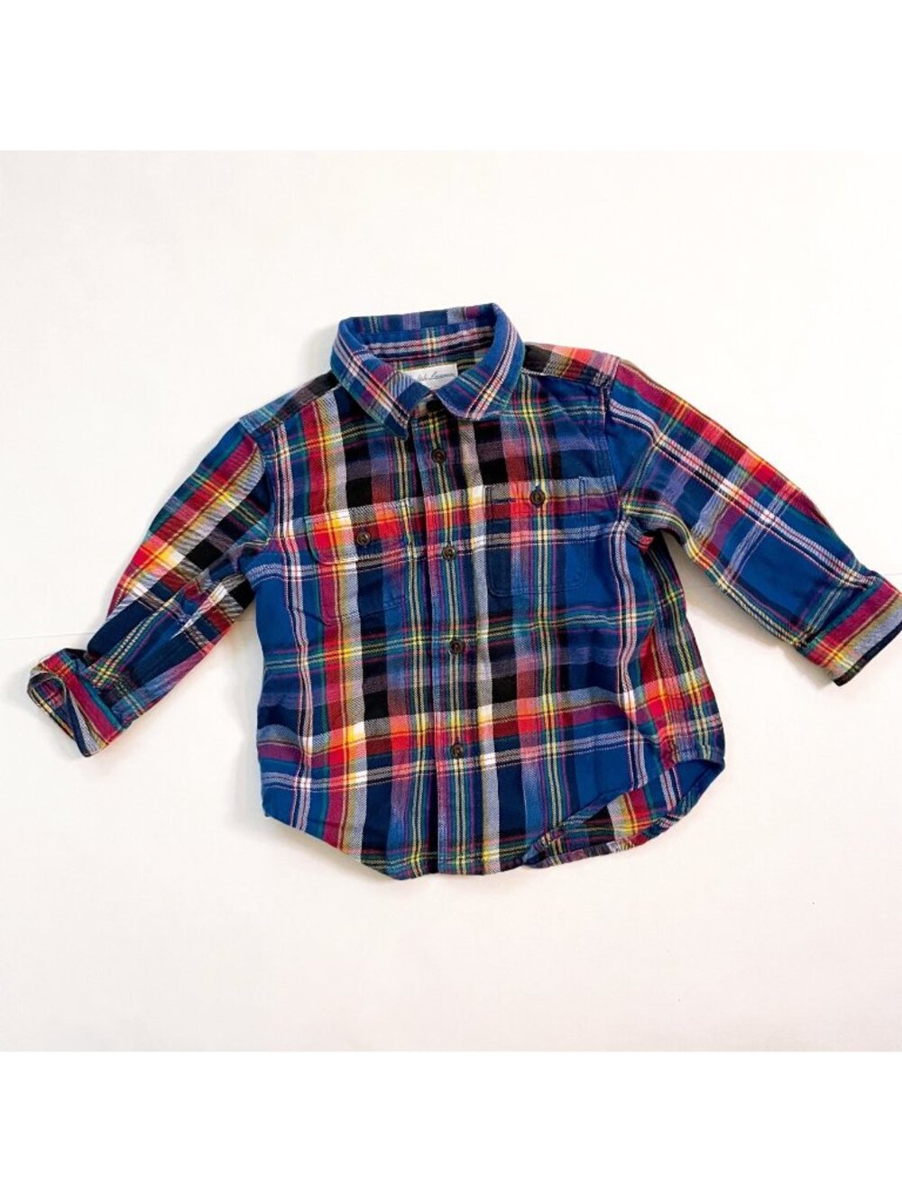 Ralph Lauren Baby Boy Flannel Shirt, Size 12 Months